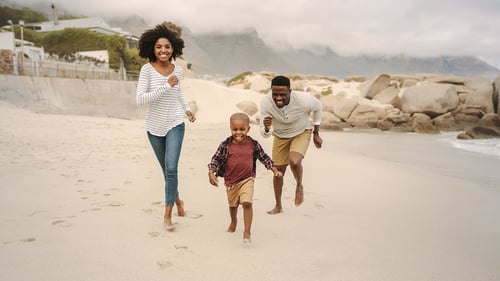 A family enjoys a vacation thanks to a HELOC.