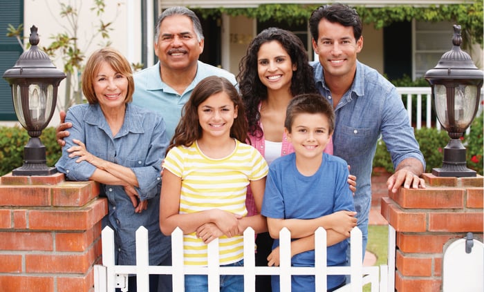 Family in front of home.  ITINmortgage loan-01