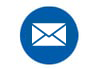 Send-a-message-iconin-blue-circle