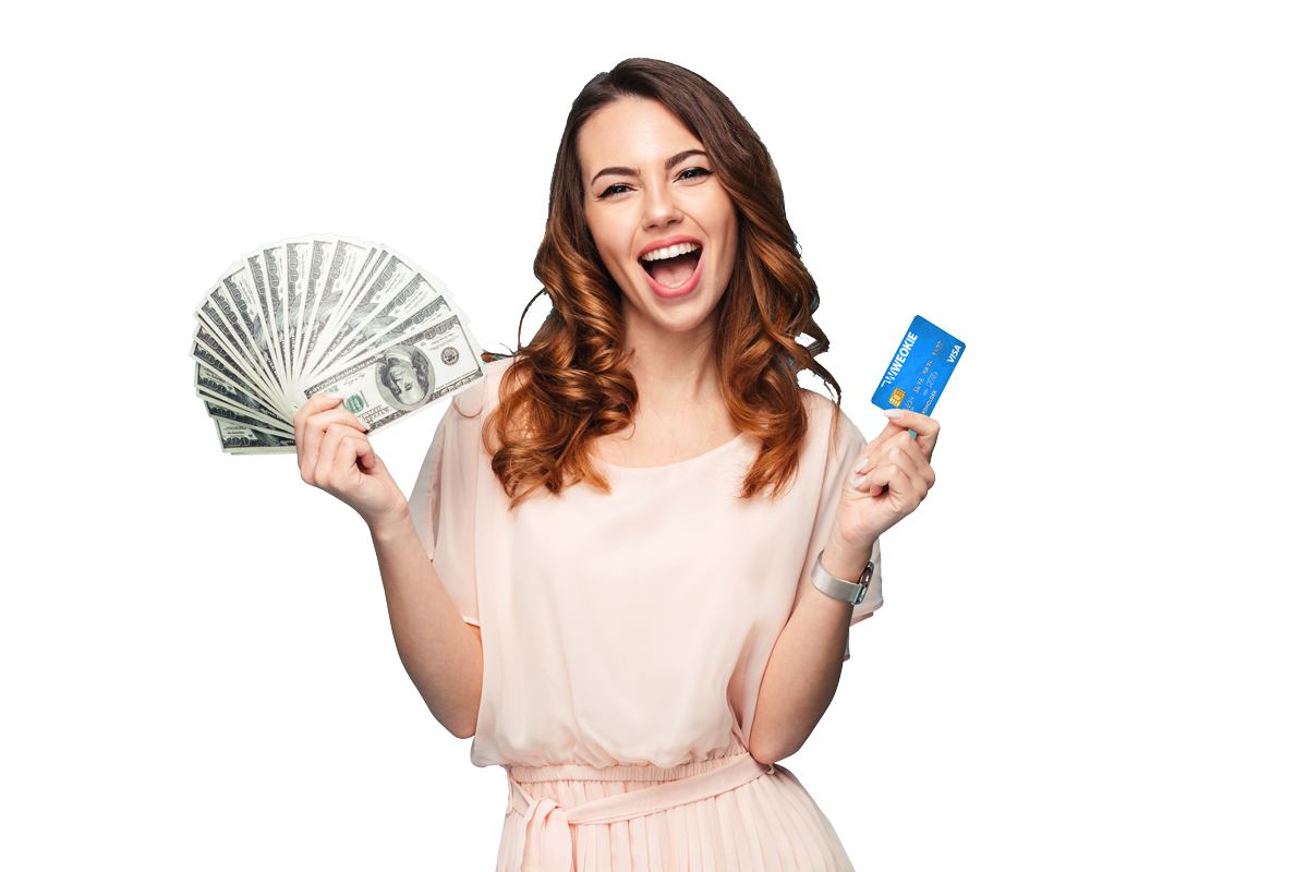 Young-Woman-Holding-Cash-and-Debit-Card