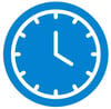 blue clock