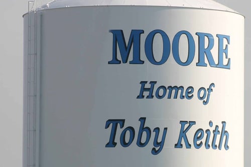 Moore, Oklahoma, Home of Toby Keith