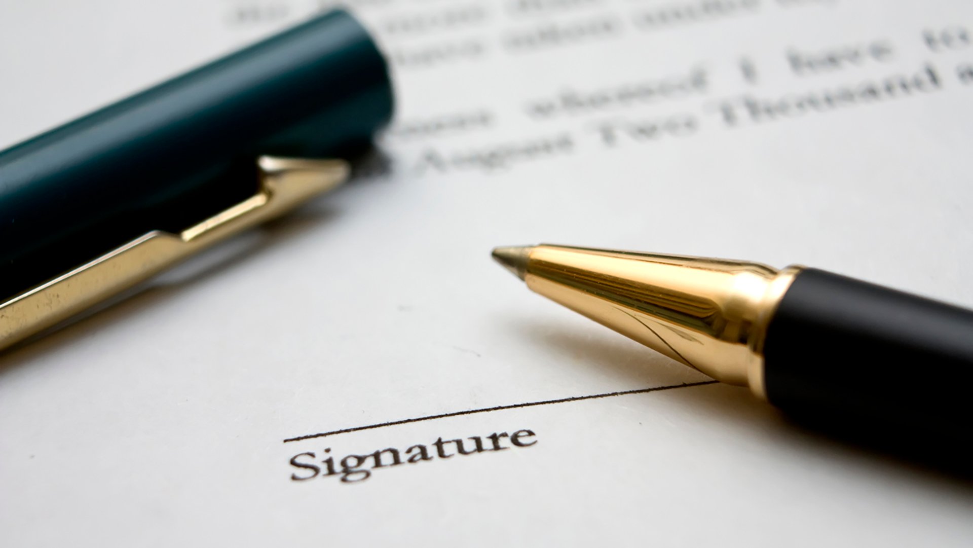 signature line