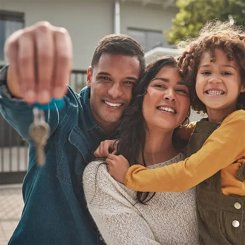 Homebuyers holding house keys after mortgage pre-approval in Oklahoma